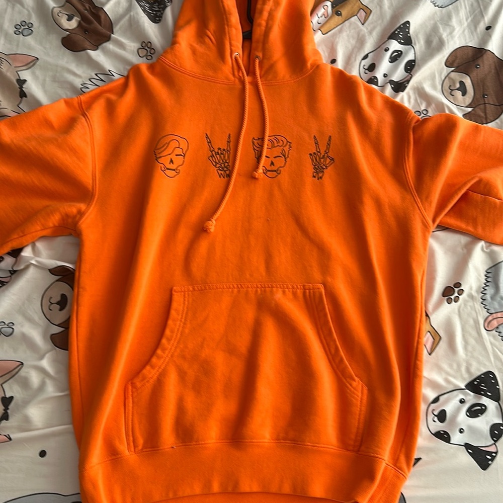 Orange Dolan twins Halloween hoodie size:medium